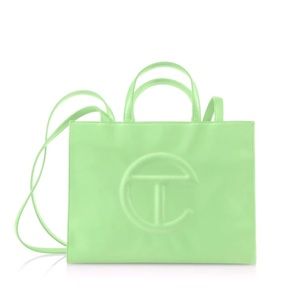 TELFAR Medium Shopping Bag in Double Mint